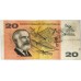AUSTRALIA 1967 . TWENTY 20 DOLLAR BANKNOTE . COOMBS/RANDALL . FIRST PREFIX XBQ